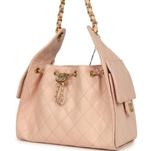 Load image into Gallery viewer, Chanel Small 25 Hobo Bag Light Pink Caviar Antique Gold Hardware