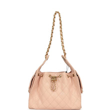 Load image into Gallery viewer, Chanel Small 25 Hobo Bag Light Pink Caviar Antique Gold Hardware
