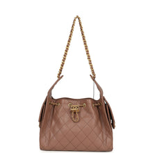 Load image into Gallery viewer, Chanel Small 25 Hobo Bag Brown Caviar Antique Gold Hardware
