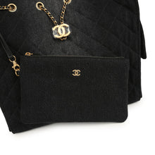 Load image into Gallery viewer, Chanel Medium 25 Hobo Bag Black Washed Denim Antique Gold Hardware