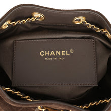 Load image into Gallery viewer, Chanel Mini 25 Hobo Bag Dark Brown Suede Antique Gold Hardware