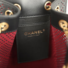 Load image into Gallery viewer, Chanel Small 25 Hobo Bag Black Perforated Calfskin Antique Gold Hardware
