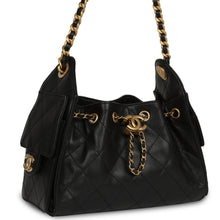 Load image into Gallery viewer, Chanel Mini 25 Hobo Bag Black Caviar Antique Gold Hardware