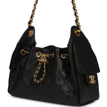 Load image into Gallery viewer, Chanel Mini 25 Hobo Bag Black Caviar Antique Gold Hardware
