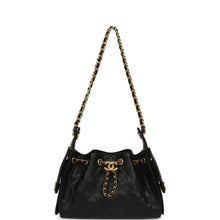 Load image into Gallery viewer, Chanel Mini 25 Hobo Bag Black Caviar Antique Gold Hardware