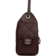 Load image into Gallery viewer, Chanel Mini 25 Hobo Bag Burgundy Caviar Aged Ruthenium Hardware