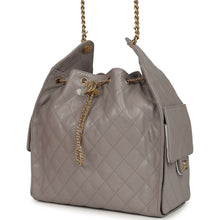 Load image into Gallery viewer, Chanel Medium 25 Hobo Bag Dark Grey Caviar Antique Gold Hardware