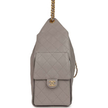 Load image into Gallery viewer, Chanel Medium 25 Hobo Bag Dark Grey Caviar Antique Gold Hardware