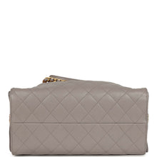 Load image into Gallery viewer, Chanel Medium 25 Hobo Bag Dark Grey Caviar Antique Gold Hardware