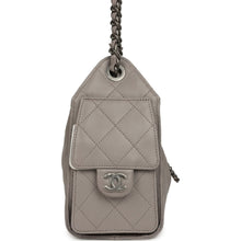 Load image into Gallery viewer, Chanel Mini 25 Hobo Bag Dark Grey Caviar Aged Ruthenium Hardware