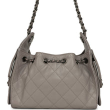 Load image into Gallery viewer, Chanel Mini 25 Hobo Bag Dark Grey Caviar Aged Ruthenium Hardware