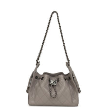 Load image into Gallery viewer, Chanel Mini 25 Hobo Bag Dark Grey Caviar Aged Ruthenium Hardware