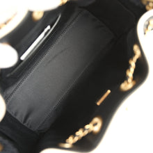 Load image into Gallery viewer, Chanel Mini 25 Hobo Bag Black Raffia and White Calfskin Antique Gold Hardware