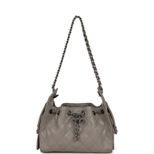Load image into Gallery viewer, Chanel Mini 25 Hobo Bag Dark Grey Caviar Aged Ruthenium Hardware