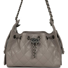 Load image into Gallery viewer, Chanel Mini 25 Hobo Bag Dark Grey Caviar Aged Ruthenium Hardware