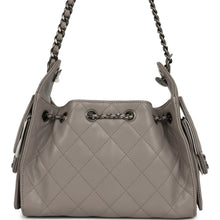 Load image into Gallery viewer, Chanel Mini 25 Hobo Bag Dark Grey Caviar Aged Ruthenium Hardware