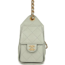 Load image into Gallery viewer, Chanel Mini 25 Hobo Bag Light Green Caviar Antique Gold Hardware