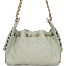 Load image into Gallery viewer, Chanel Mini 25 Hobo Bag Light Green Caviar Antique Gold Hardware