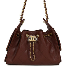 Load image into Gallery viewer, Chanel Mini 25 Hobo Bag Brown Caviar Antique Gold Hardware