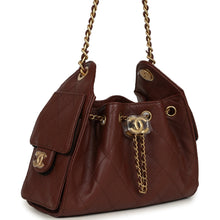 Load image into Gallery viewer, Chanel Mini 25 Hobo Bag Brown Caviar Antique Gold Hardware
