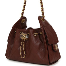 Load image into Gallery viewer, Chanel Mini 25 Hobo Bag Brown Caviar Antique Gold Hardware