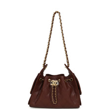 Load image into Gallery viewer, Chanel Mini 25 Hobo Bag Brown Caviar Antique Gold Hardware