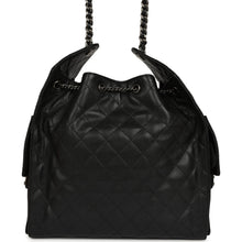 Load image into Gallery viewer, Chanel Medium 25 Hobo Bag Black Caviar Aged Ruthenium Hardware