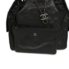 Load image into Gallery viewer, Chanel Medium 25 Hobo Bag Black Caviar Aged Ruthenium Hardware