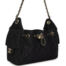 Load image into Gallery viewer, Chanel Mini 25 Hobo Bag Dark Blue Denim Light Gold Hardware