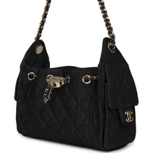 Load image into Gallery viewer, Chanel Mini 25 Hobo Bag Dark Blue Denim Light Gold Hardware