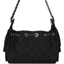 Load image into Gallery viewer, Chanel Mini 25 Hobo Bag Dark Blue Denim Light Gold Hardware