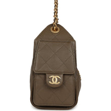 Load image into Gallery viewer, Chanel Mini 25 Hobo Bag Dark Khaki Caviar Antique Gold Hardware