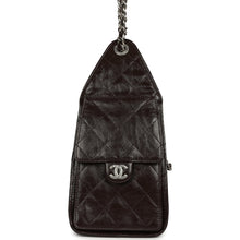 Load image into Gallery viewer, Chanel Small 25 Hobo Bag Dark Brown Shiny Aged Calfskin Silver Hardware
