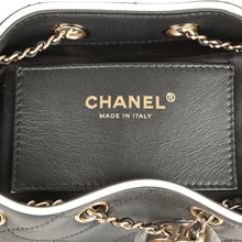 Load image into Gallery viewer, Chanel Mini 25 Hobo Bag Black and White Calfskin Light Gold Hardware