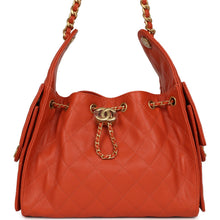 Load image into Gallery viewer, Chanel Small 25 Hobo Bag Dark Orange Caviar Antique Gold Hardware