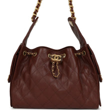 Load image into Gallery viewer, Chanel Small 25 Hobo Bag Brown Caviar Antique Gold Hardware