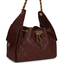 Load image into Gallery viewer, Chanel Small 25 Hobo Bag Brown Caviar Antique Gold Hardware