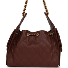 Load image into Gallery viewer, Chanel Small 25 Hobo Bag Brown Caviar Antique Gold Hardware