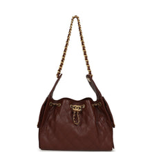 Load image into Gallery viewer, Chanel Small 25 Hobo Bag Brown Caviar Antique Gold Hardware