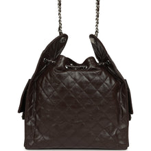 Load image into Gallery viewer, Chanel Medium 25 Hobo Bag Dark Brown Shiny Aged Calfskin Silver Hardware