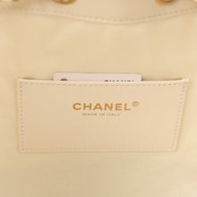 Load image into Gallery viewer, Chanel Small 25 Hobo Bag White Raffia and Black Calfskin Antique Gold Hardware