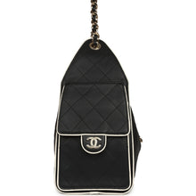Load image into Gallery viewer, Chanel Small 25 Hobo Bag Black and White Calfskin Light Gold Hardware