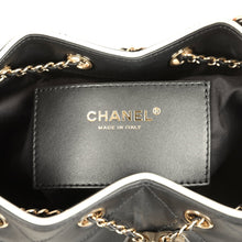 Load image into Gallery viewer, Chanel Small 25 Hobo Bag Black and White Calfskin Light Gold Hardware