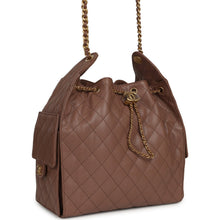 Load image into Gallery viewer, Chanel Medium 25 Hobo Bag Brown Caviar Antique Gold Hardware