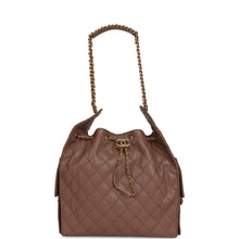 Load image into Gallery viewer, Chanel Medium 25 Hobo Bag Brown Caviar Antique Gold Hardware