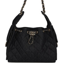 Load image into Gallery viewer, Chanel Small 25 Hobo Bag Dark Blue Denim Light Gold Hardware