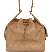 Load image into Gallery viewer, Chanel Medium 25 Hobo Bag Beige Caviar Antique Gold Hardware