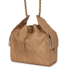 Load image into Gallery viewer, Chanel Medium 25 Hobo Bag Beige Caviar Antique Gold Hardware