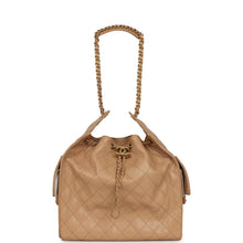 Load image into Gallery viewer, Chanel Medium 25 Hobo Bag Beige Caviar Antique Gold Hardware