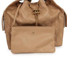 Load image into Gallery viewer, Chanel Medium 25 Hobo Bag Beige Caviar Antique Gold Hardware